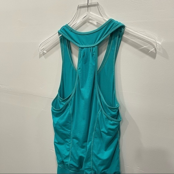 Lululemon Athletic Racerback Tunic Running Tennis Dress Sleeveless Tank Turquois - Picture 3 of 8
